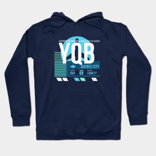 Quebec City (YQB) Airport // Sunset Baggage Tag Hoodie